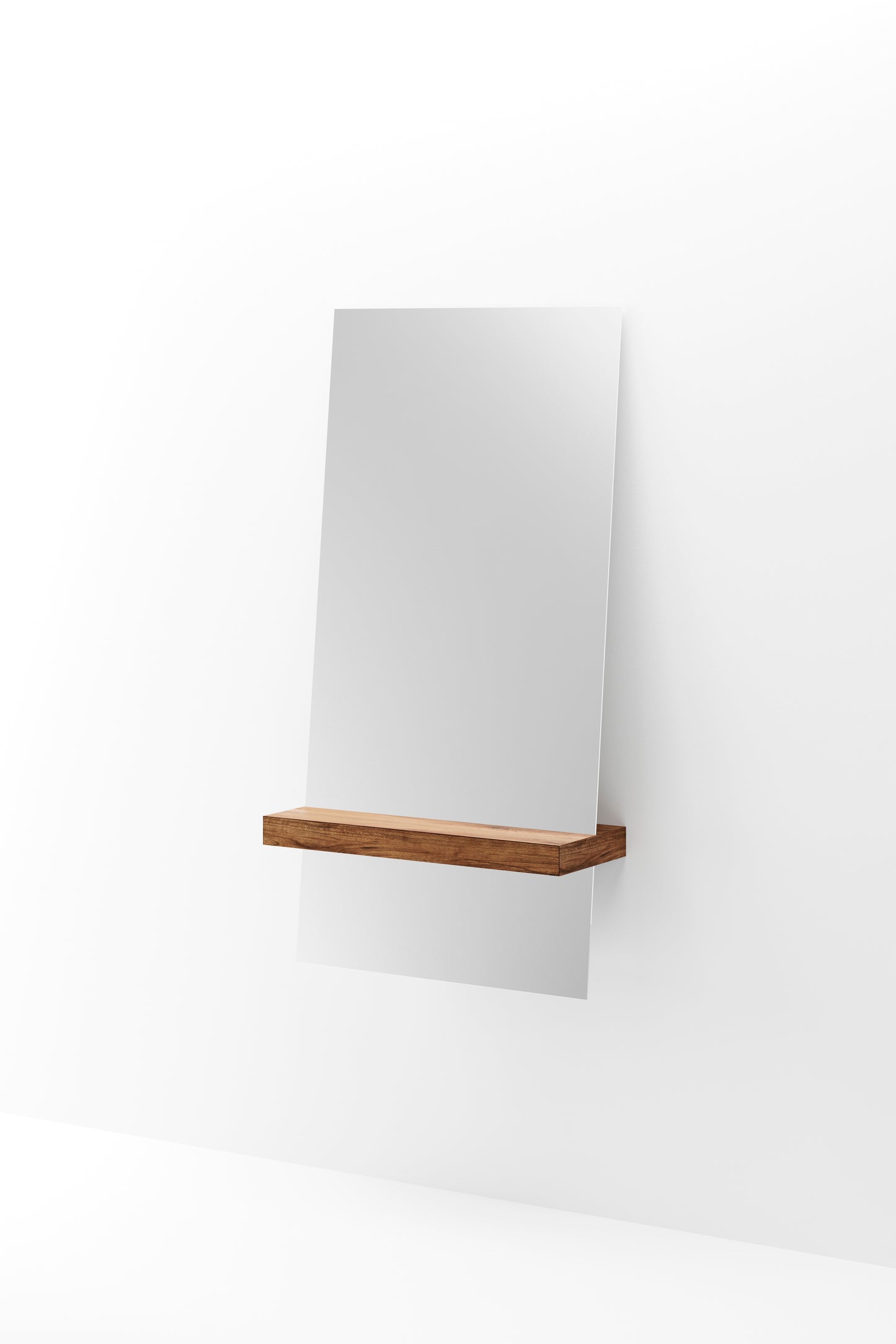 Rectangular Guillotine Mirror with Drawer in FSC® Certified Wood