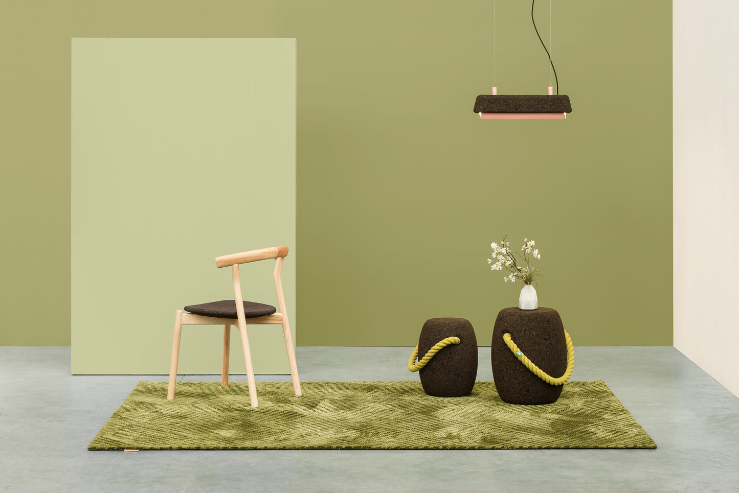 CORTINA Small Cork pendant lamp