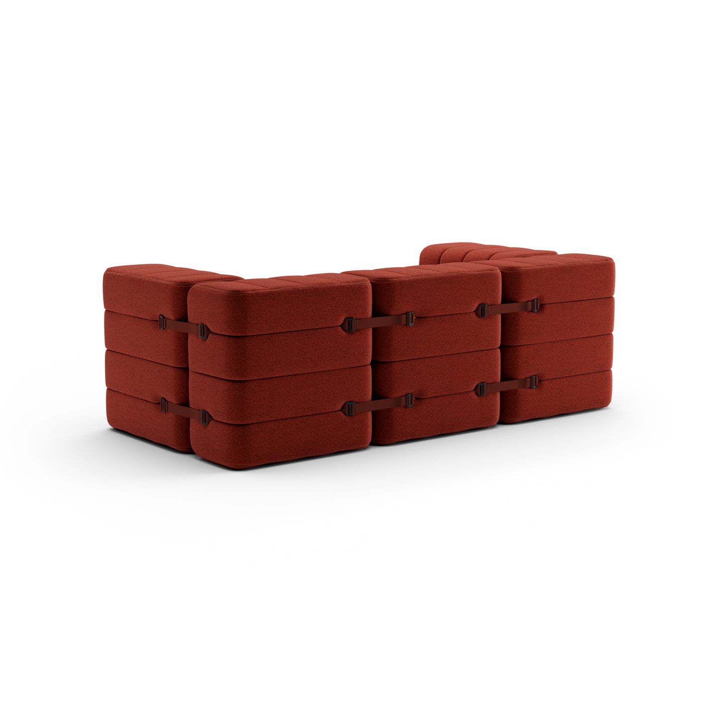 CURT 2 Seater Sofa in 100% recycled wool, modular system.