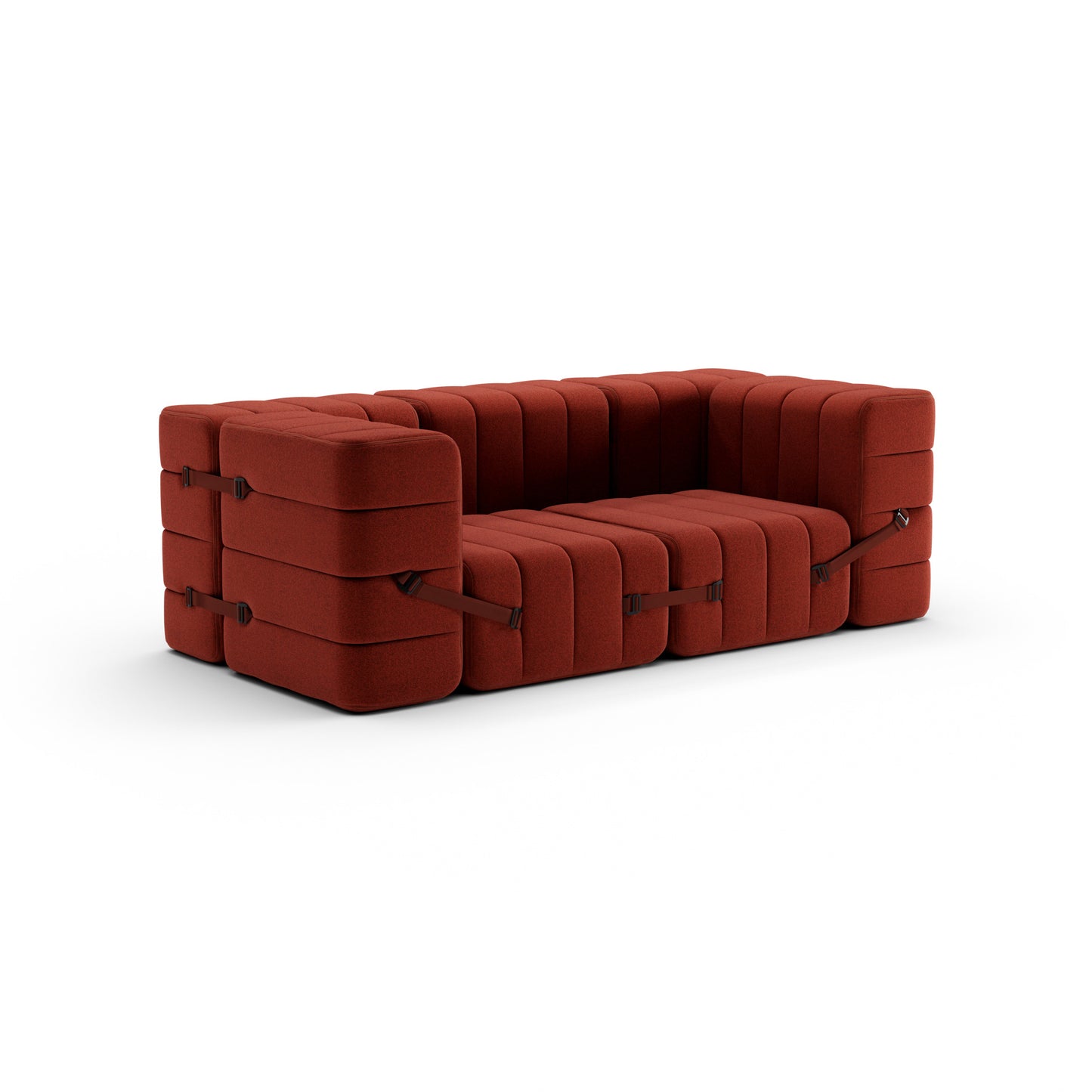 CURT 2 Seater Sofa in 100% recycled wool, modular system.