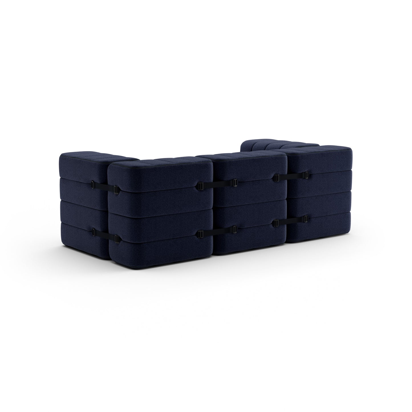 CURT 2 Seater Sofa in 100% recycled wool, modular system.