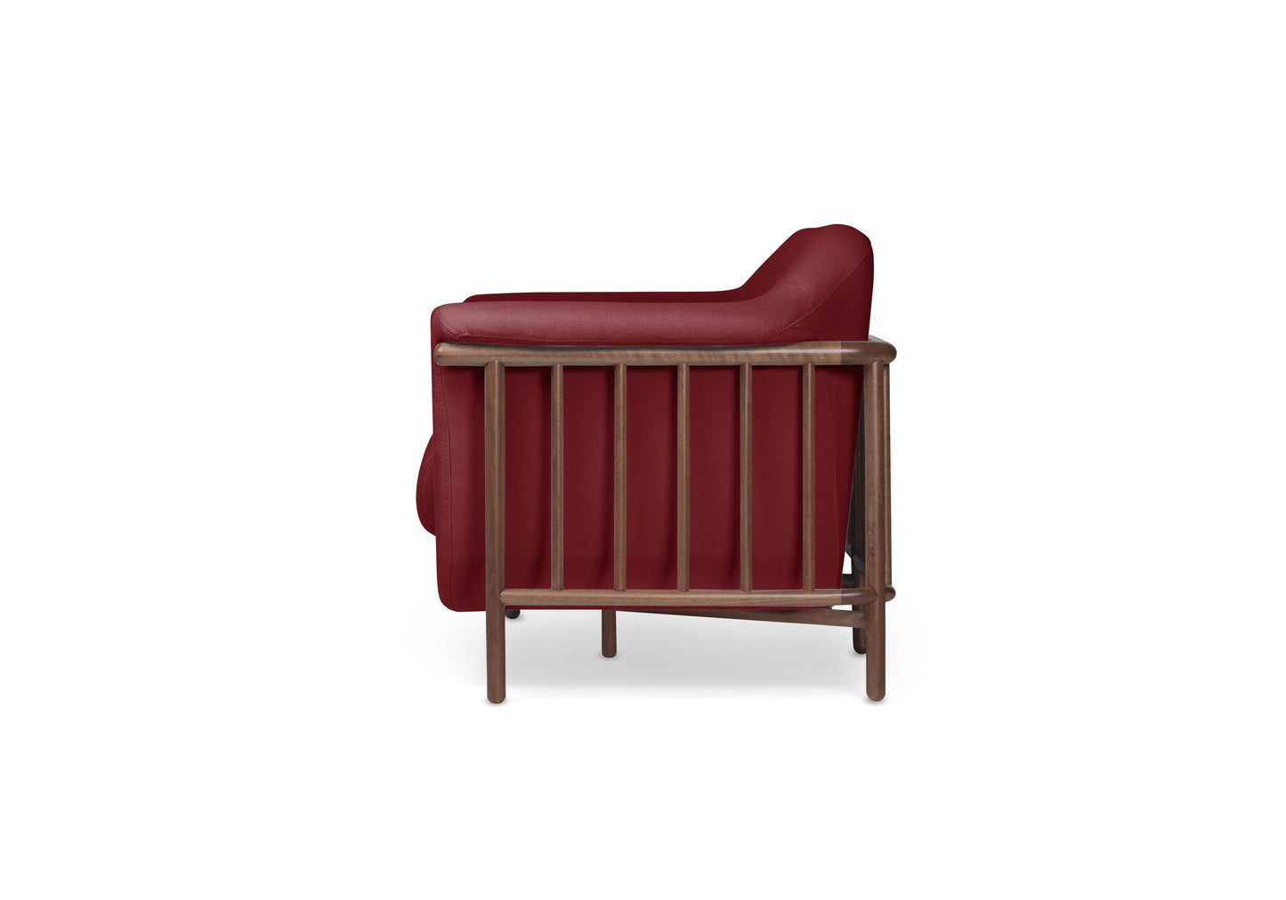 VALENTINE Obika eco leather sofa + Walnut wood