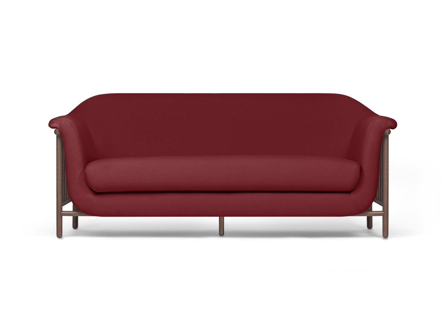 VALENTINE Obika eco leather sofa + Walnut wood
