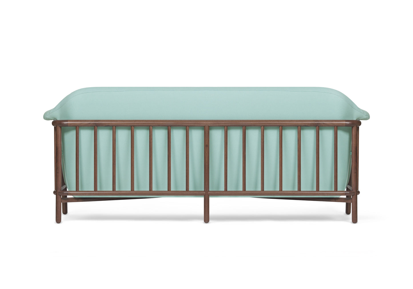 VALENTINE Obika eco leather sofa + Walnut wood