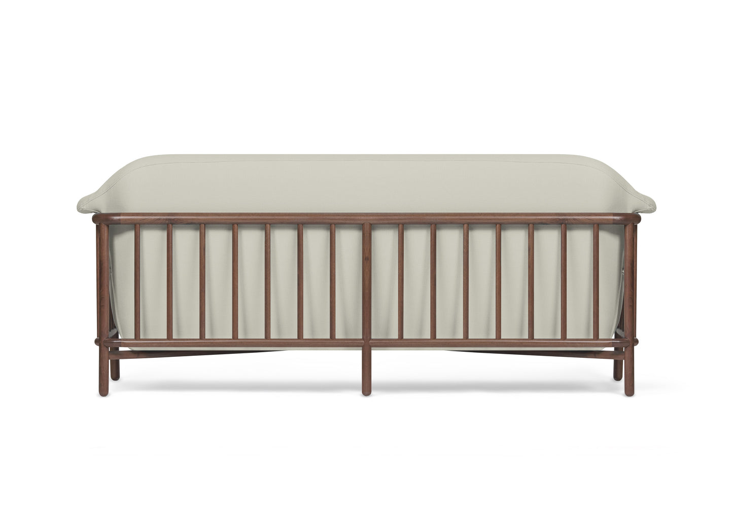 VALENTINE Obika eco leather sofa + Walnut wood