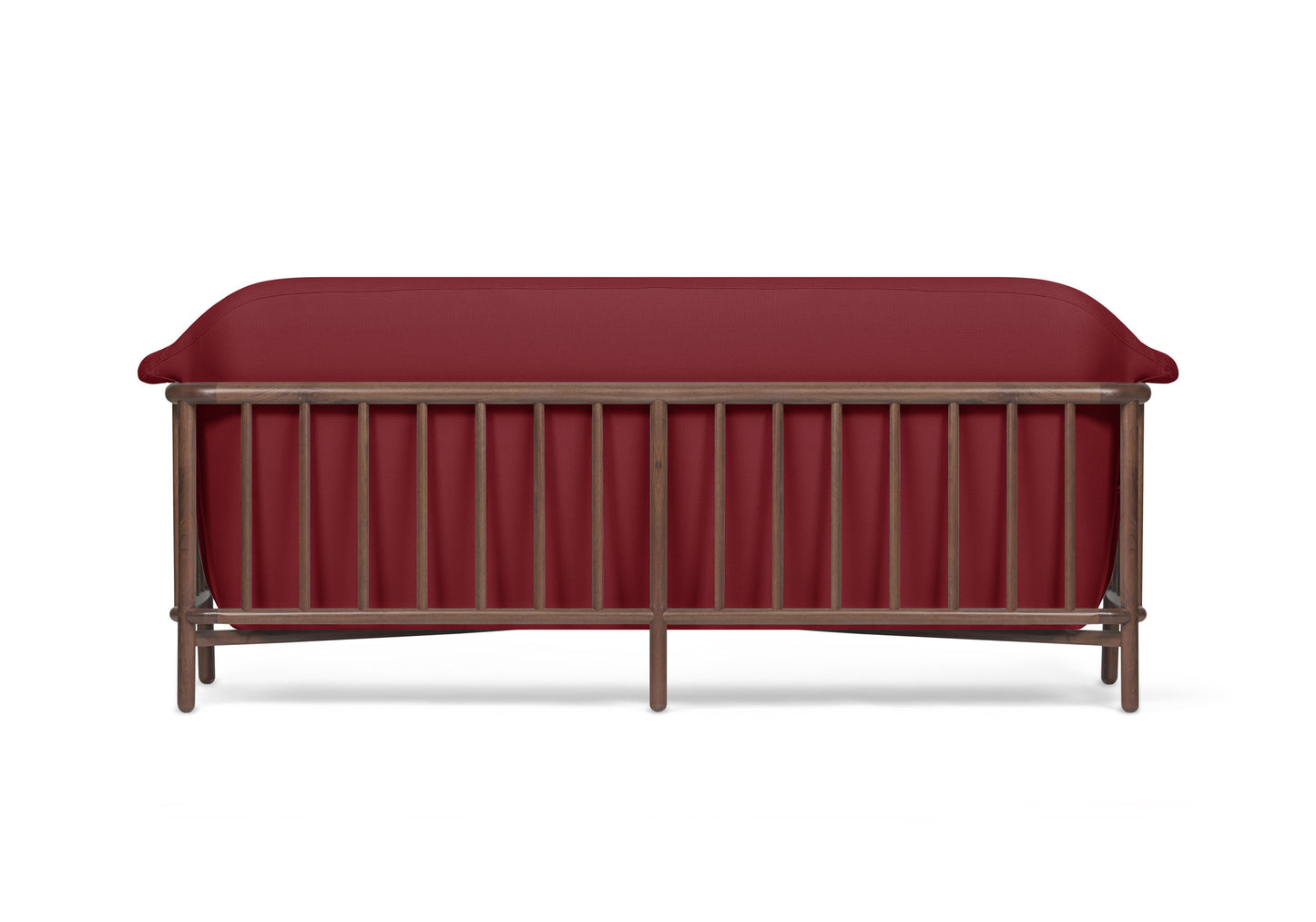 VALENTINE Obika eco leather sofa + Walnut wood