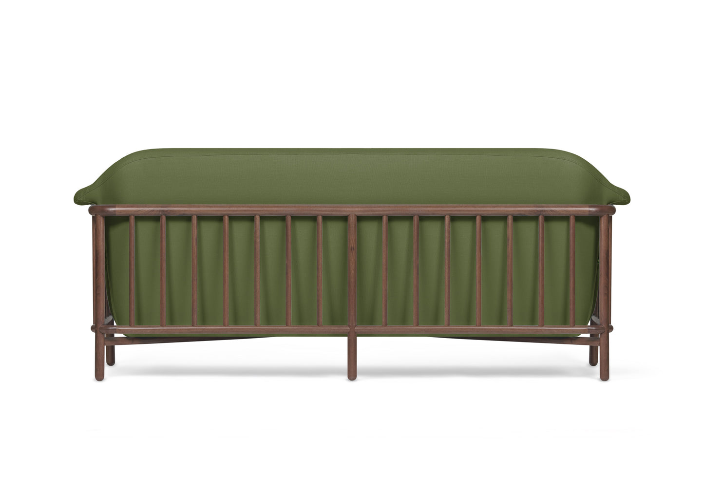 VALENTINE Obika eco leather sofa + Walnut wood