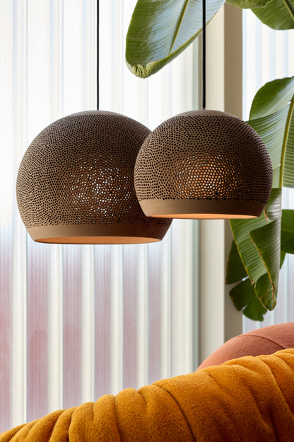 Candeeiro Suspenso SpongeUP 40 em Barro Feito á mão