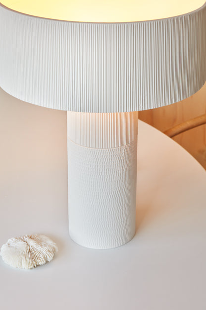 CLAY TABLE LAMP WHITE