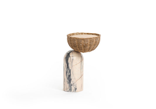 Table d'appoint en osier CELESTE