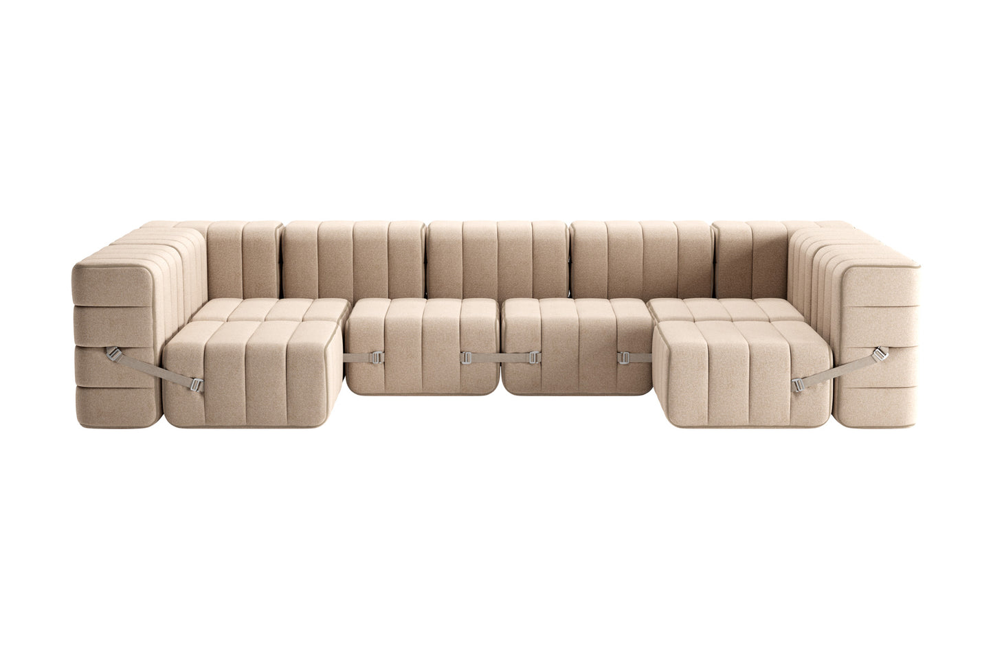 CURT Sofa in 100% recycled wool. 6-seat modular system