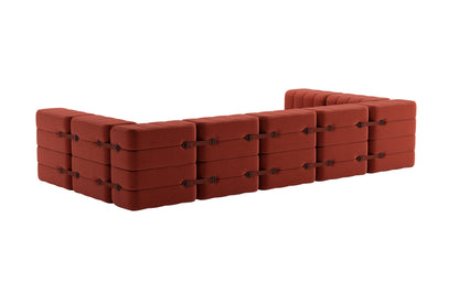 CURT Sofa in 100% recycled wool. 6-seat modular system