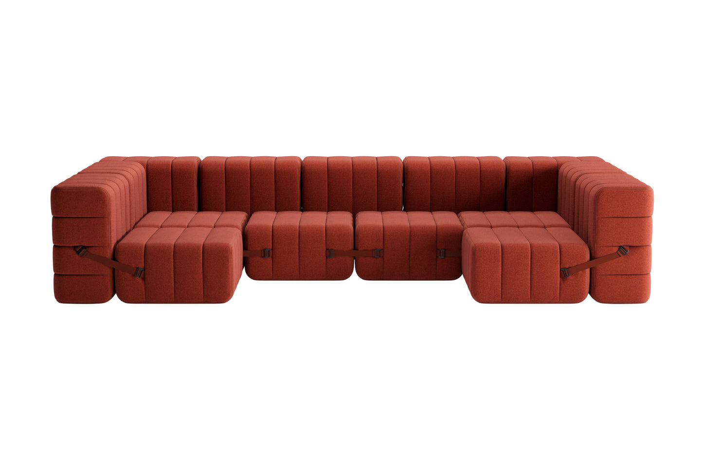 CURT Sofa in 100% recycled wool. 6-seat modular system