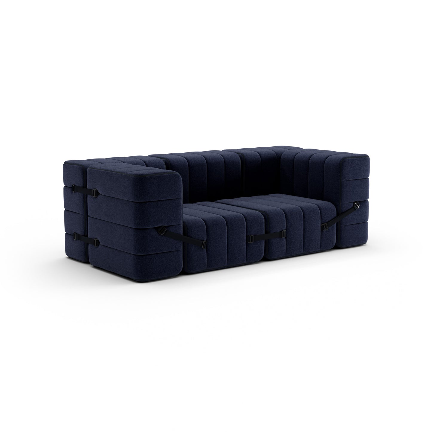 CURT 2 Seater Sofa in 100% recycled wool, modular system.