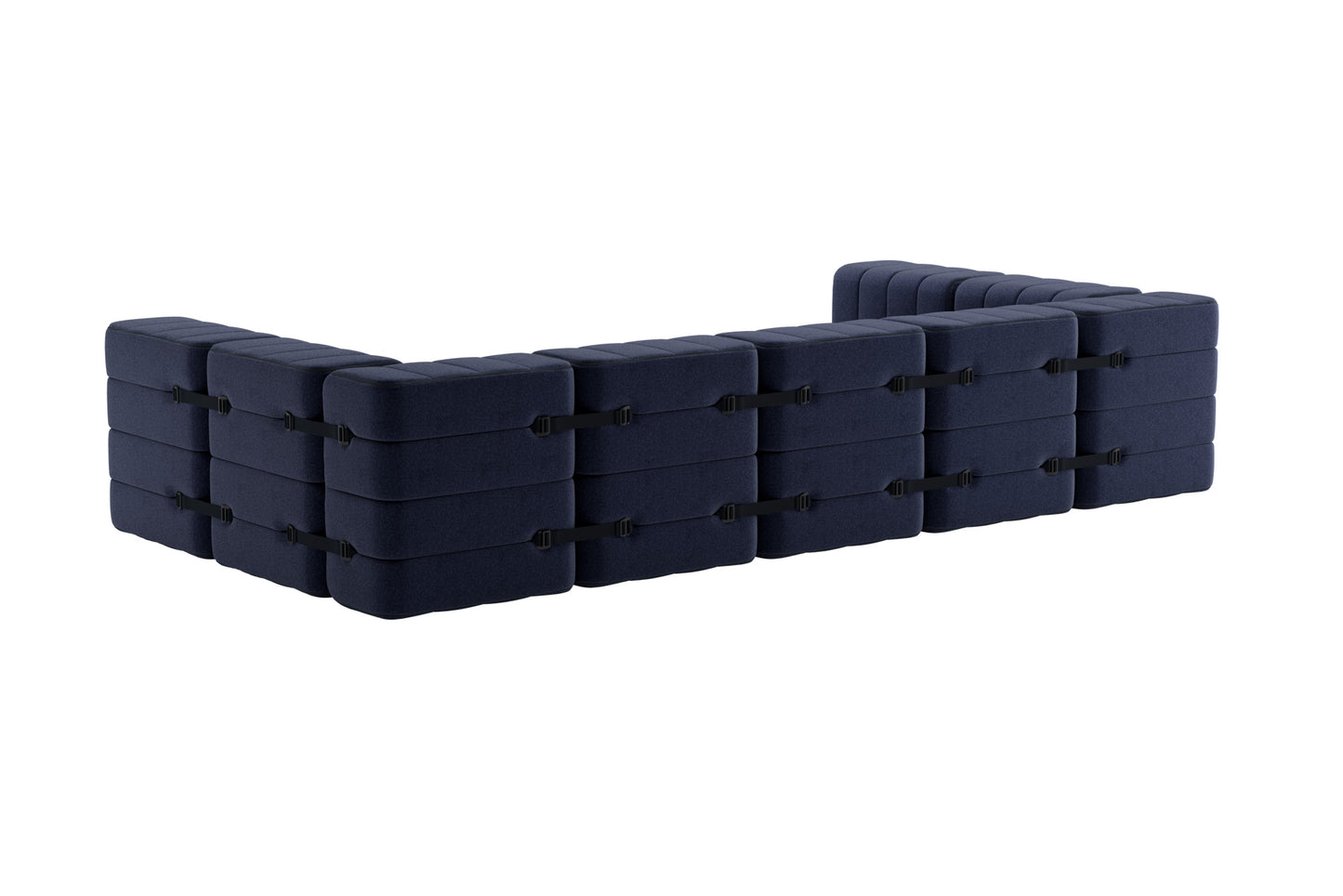 CURT Sofa in 100% recycled wool. 6-seat modular system