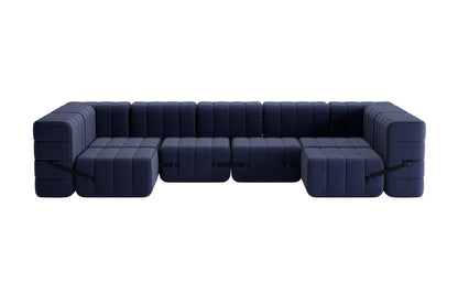 CURT Sofa in 100% recycled wool. 6-seat modular system