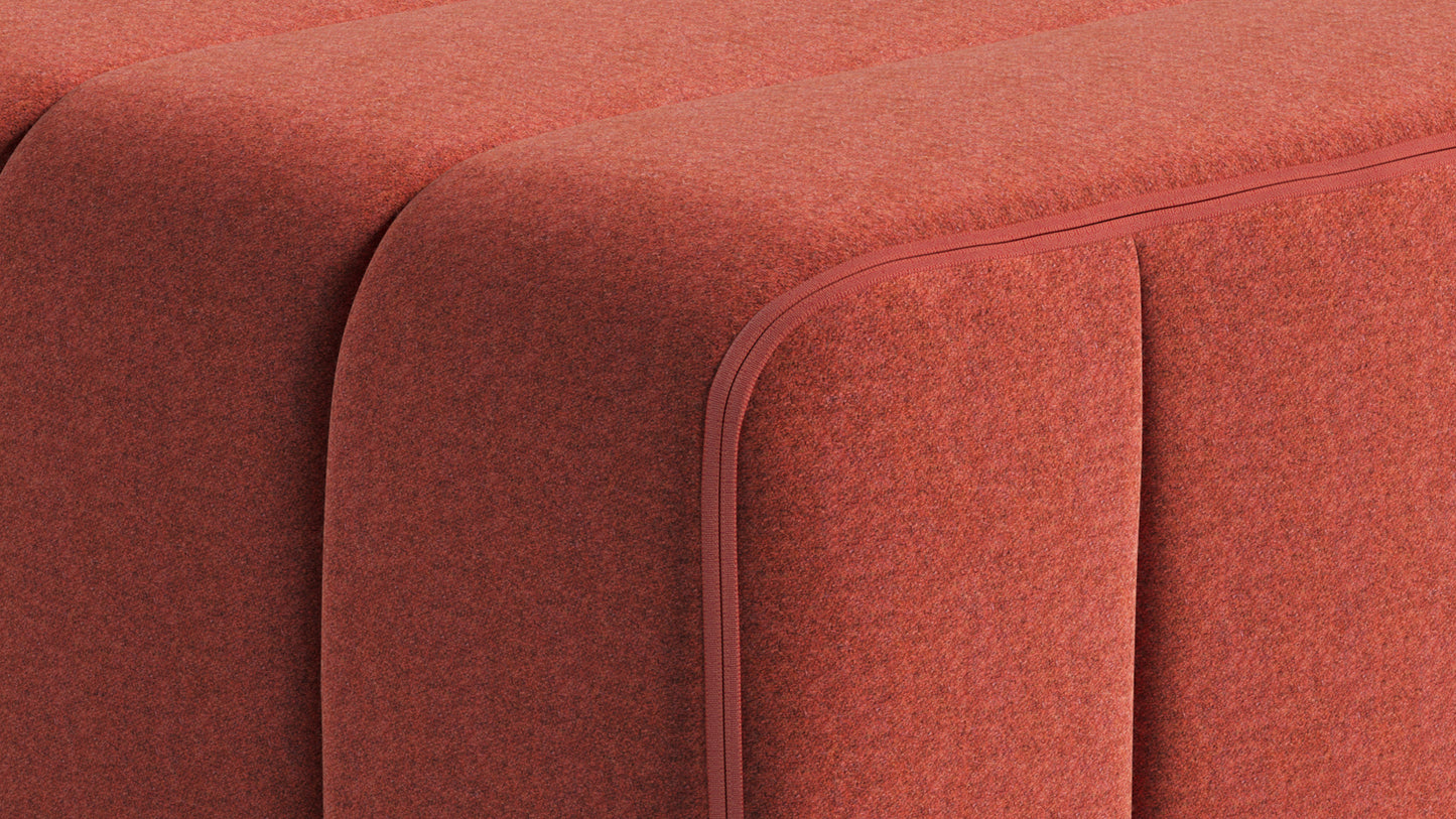 CURT 2 Seater Sofa in 100% recycled wool, modular system.