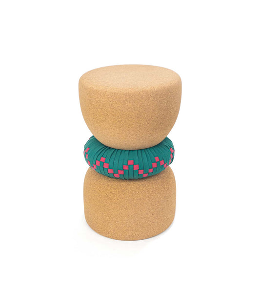 VARINA Tall Colored Cork side table