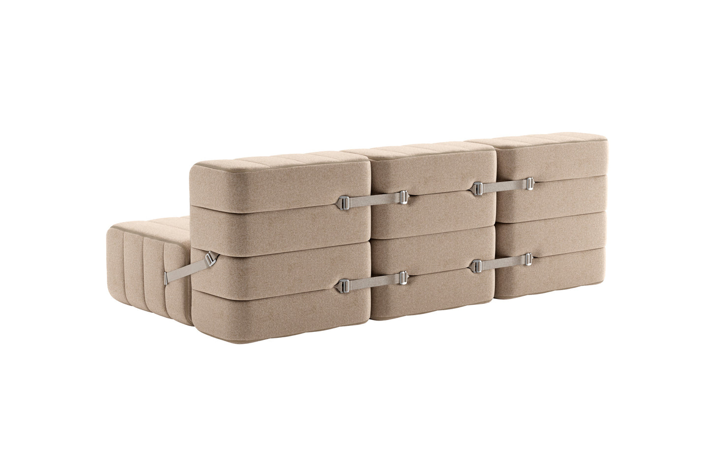 CURT 3 seater sofa in 100% recycled wool