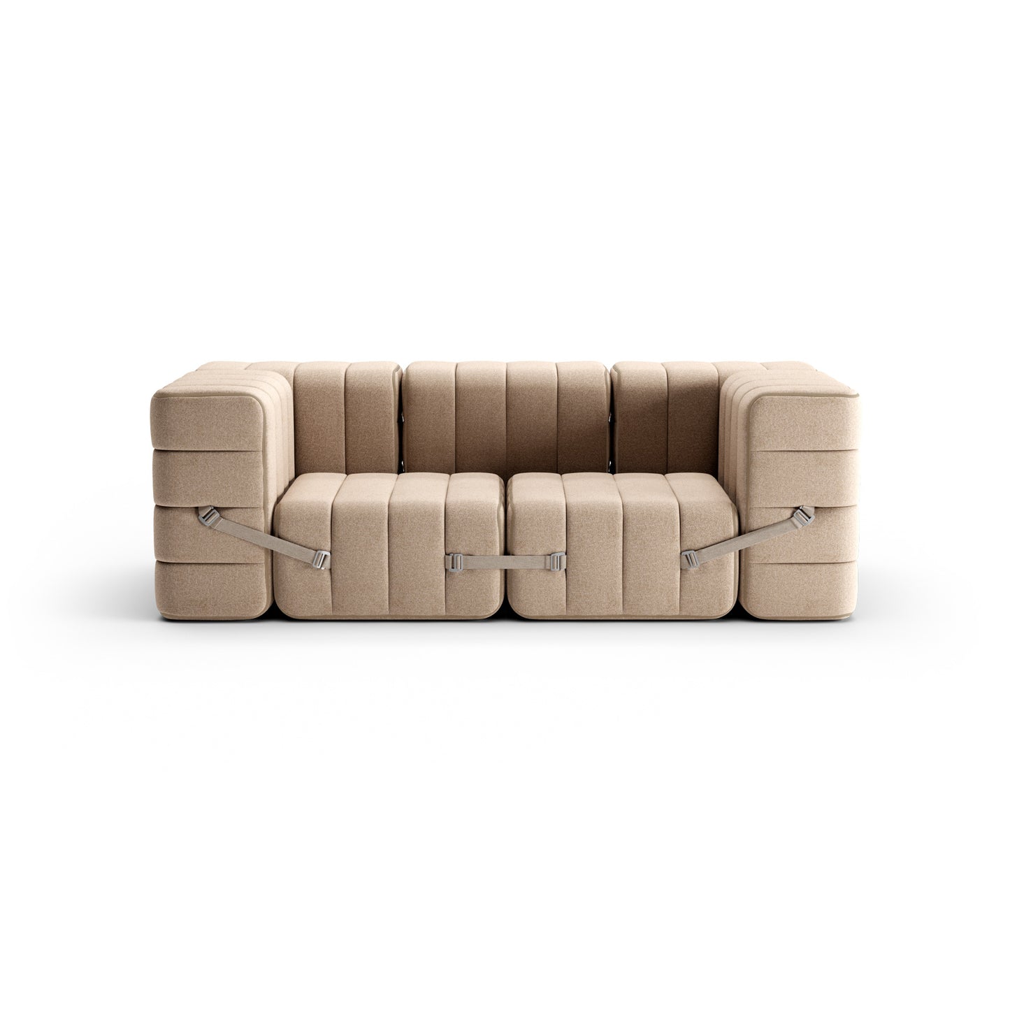 CURT 2 Seater Sofa in 100% recycled wool, modular system.