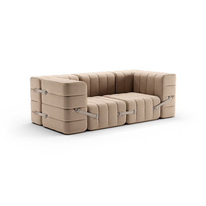 CURT 2 Seater Sofa in 100% recycled wool, modular system.