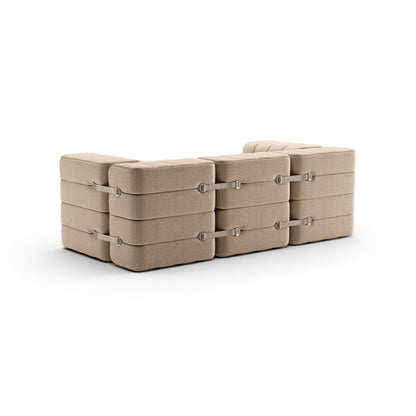 CURT 2 Seater Sofa in 100% recycled wool, modular system.
