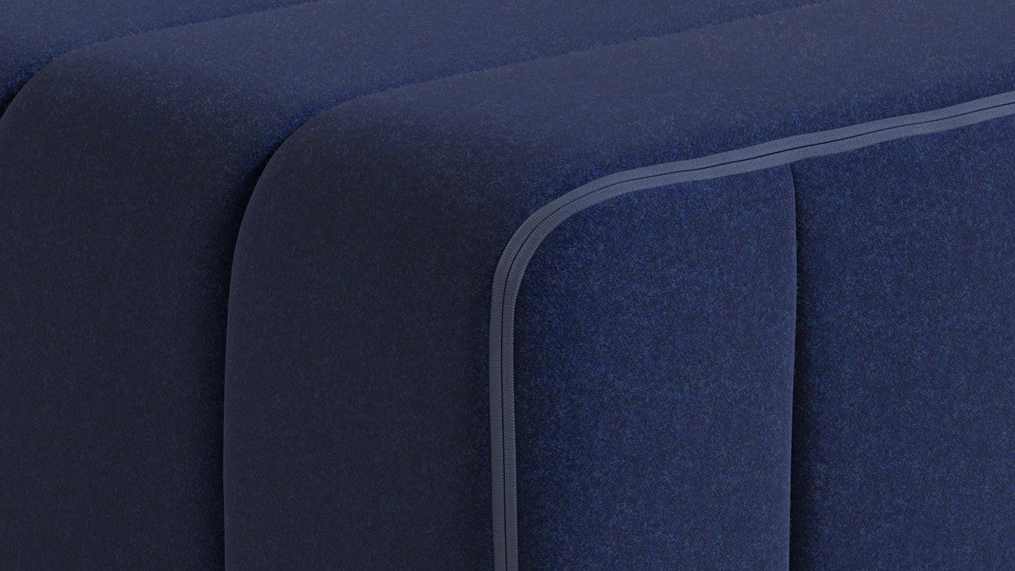 CURT 2 Seater Sofa in 100% recycled wool, modular system.